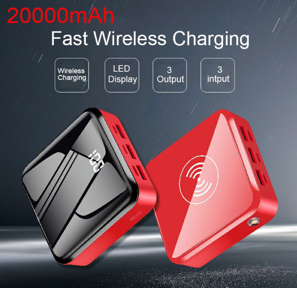 Wireless and USB Charging Mini Power Bank