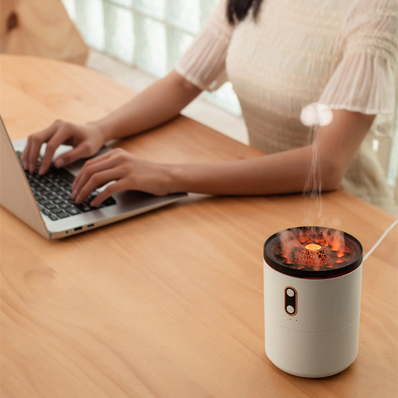 Volcanic Flame Aroma Oil Diffuser USB Portable Air Humidifier