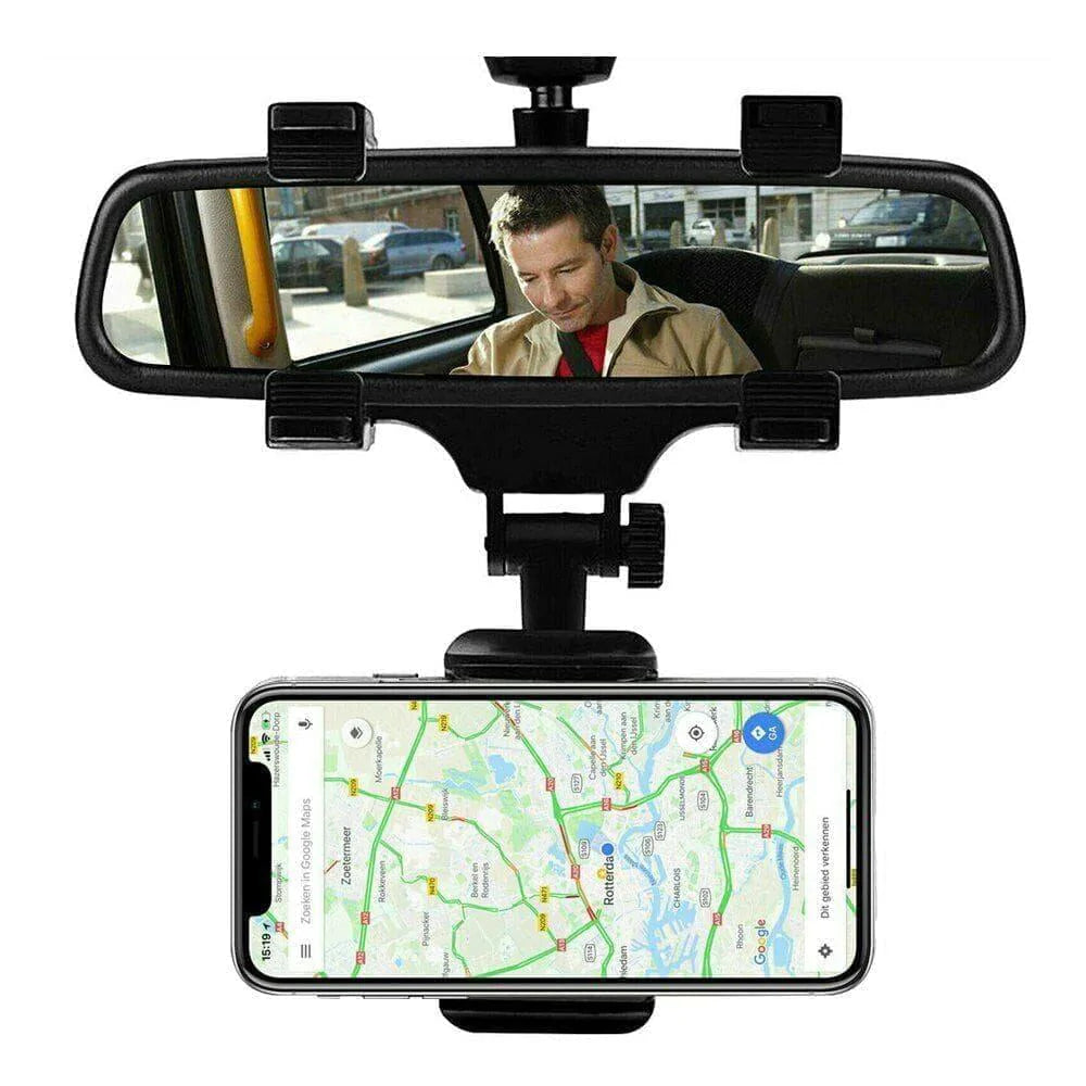 360° Rear-view Mirror Phone Mount