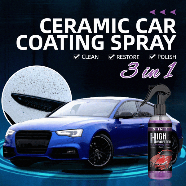 ✨ÚLTIMO DÍA COMPRE 5 OBTENGA 5 GRATIS✨ 3 en 1 Spray de revestimiento de cerámica para automóviles