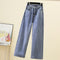 Straight Leg Jeans Women Wide Leg Pants Mom Femme Black Blue Jeans High Waist Woman Trousers 2023 Clothing Pantalones Spodnie