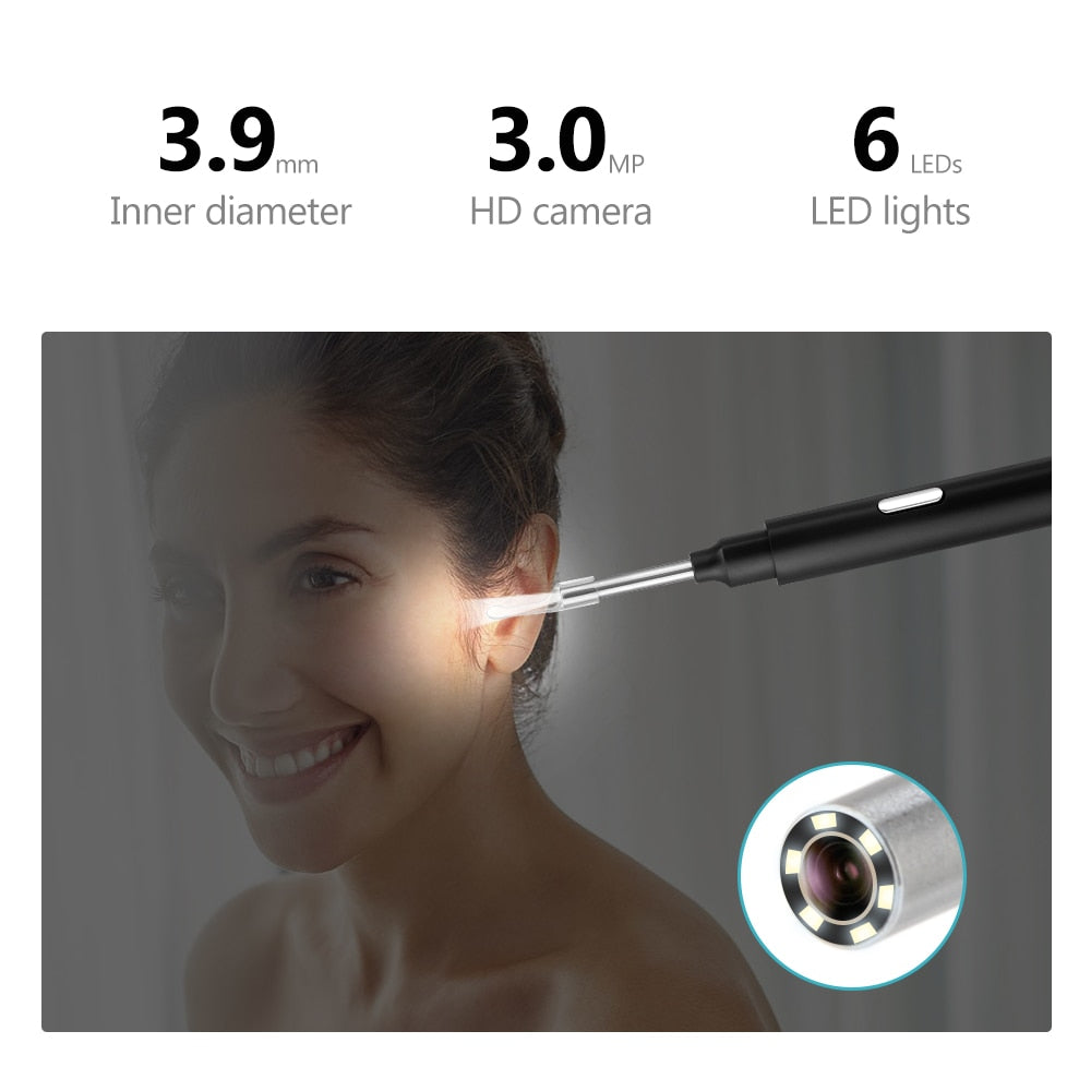 EarBuddy - Limpiador de oídos inteligente con cámara integrada