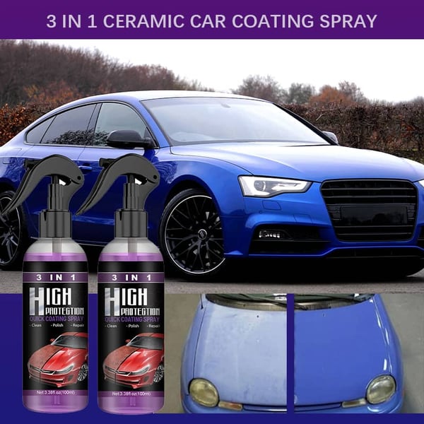 ✨ÚLTIMO DÍA COMPRE 5 OBTENGA 5 GRATIS✨ 3 en 1 Spray de revestimiento de cerámica para automóviles