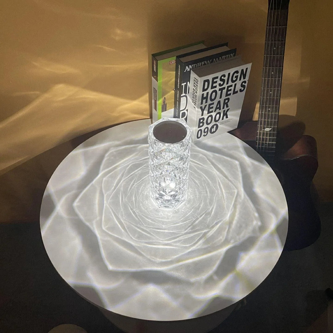 lámpara de cristal led 